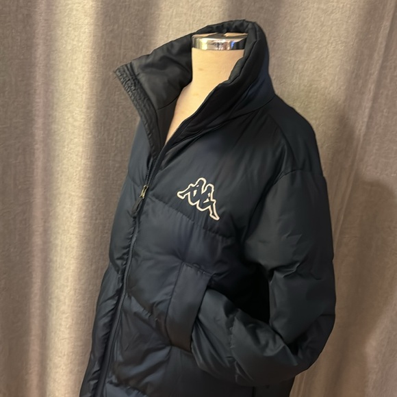 Kappa woman’s navy coat / parka in navy blue - Picture 3 of 6